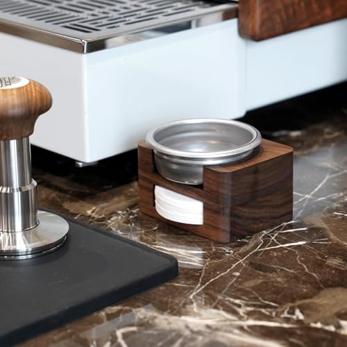 Wood Espresso Paper Filter Holder Stand 58mm