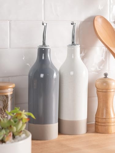 16oz Ceramic Oil Dispenser Bottle (2 Count)