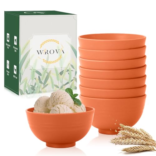 wheat straw small bowls 10oz set of 8