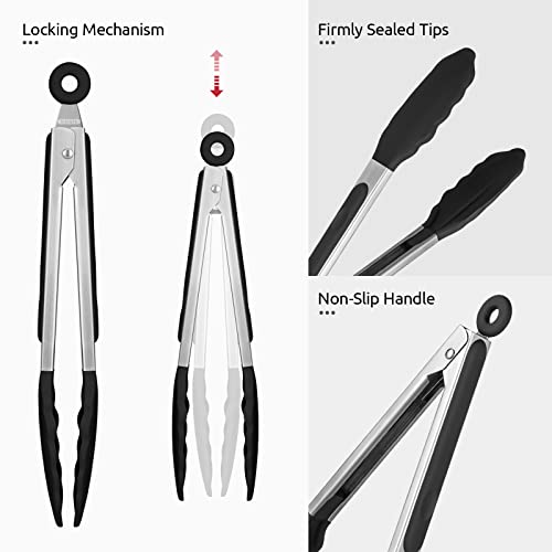 Heat Resistant Silicone Kitchen Tong