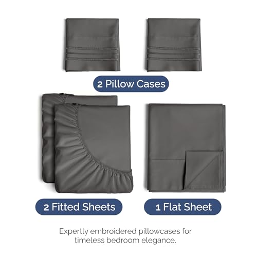 Split King Size 5 Piece Sheet Set