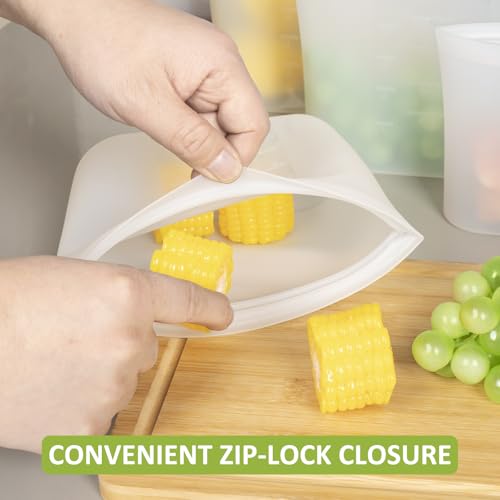 100% Silicone Reusable Storage Bag (9 Count)