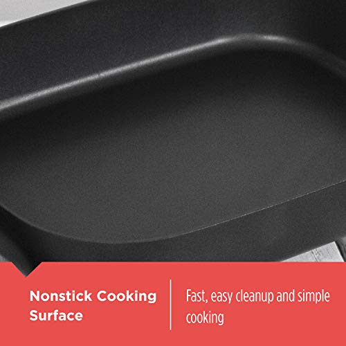 12x15 Inch Electric Skillet with Glass Lid