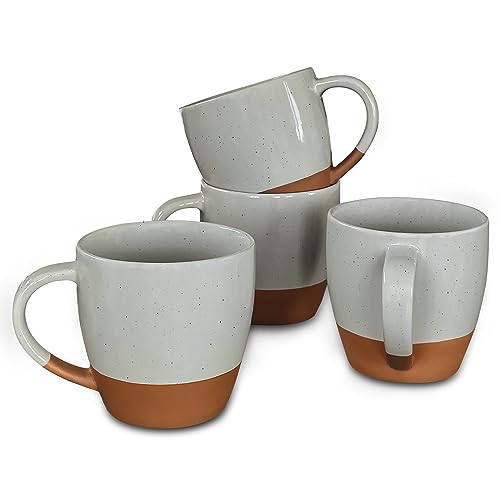 Ceramic Large Latte Mug Set of 4 (4 Count)