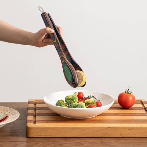 9 Piece Rainbow Heart Pakkawood Utensils Set (9 Count)