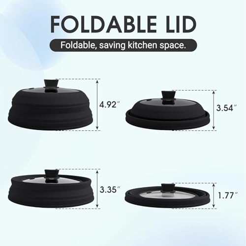 10.5 Inch Silicone & Glass Microwave Splatter Cover