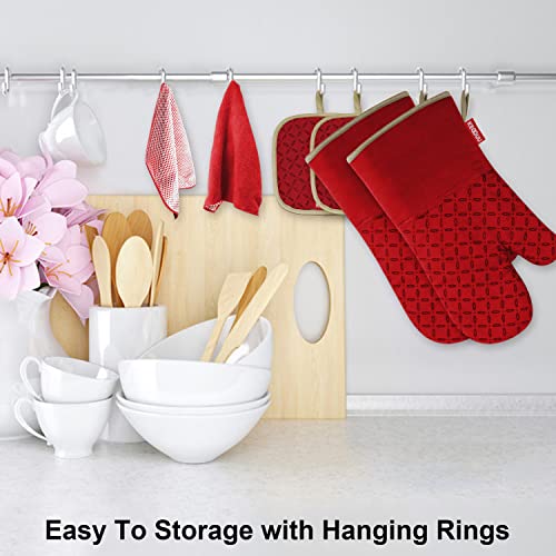 Oven Mitts and Pot Holders 6pcs Set
