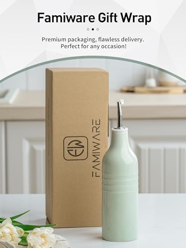 16oz Ceramic Oil Dispenser Bottle