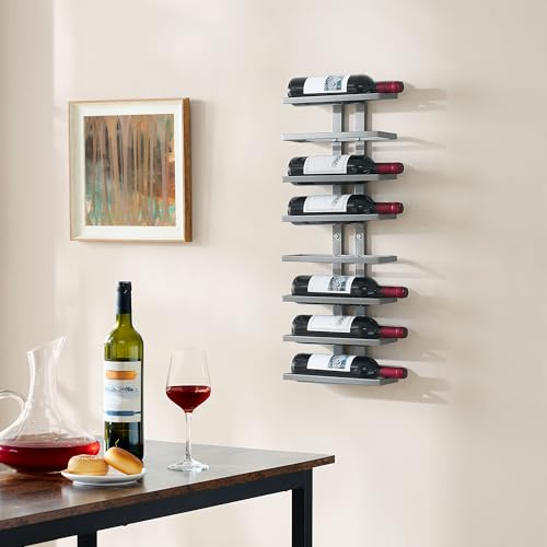 2 Set 8 Tier Wall Mount Wine Rack (16 Count)