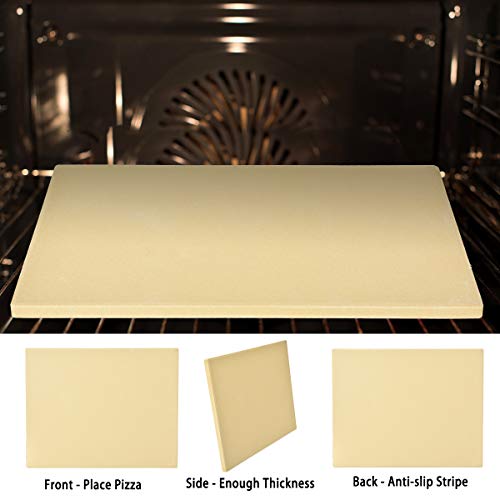 15"x12" Pizza Stone for BBQ Oven Grill