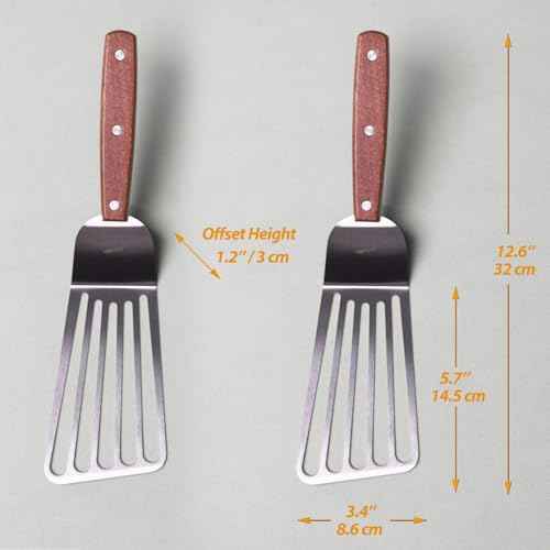 Offset Fish Spatula Turner (2 Count)