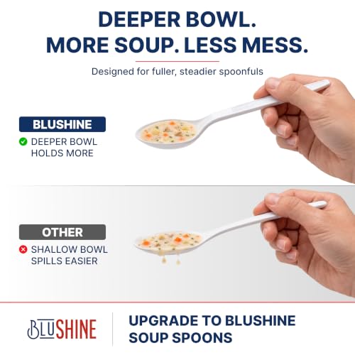 Extra Heavy Duty Plastic Soup Spoons (400 Count)