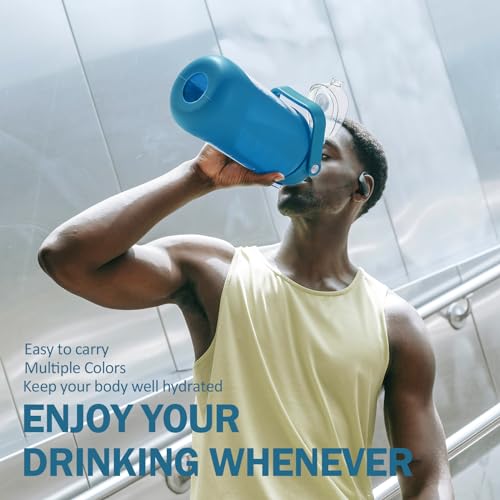 42oz Glass Water Bottles with Straw