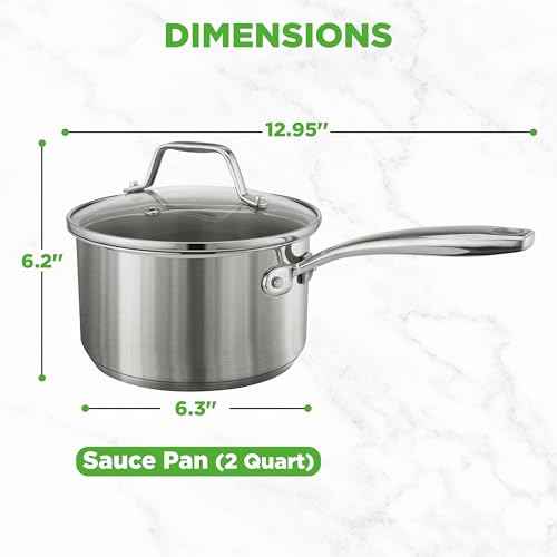 2 Quart Stainless Steel Saucepan