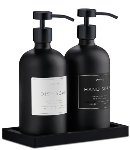 Glass Soap Dispenser Set of 2 (2 Count)