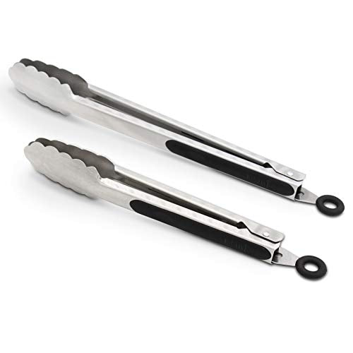 304 Stainless Steel Kitchen Cooking Tongs (2 Count)