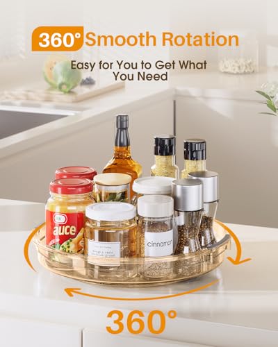 2 Pack 10.6in Lazy Susan Organizer Turntable for Cabinet (2 Count)