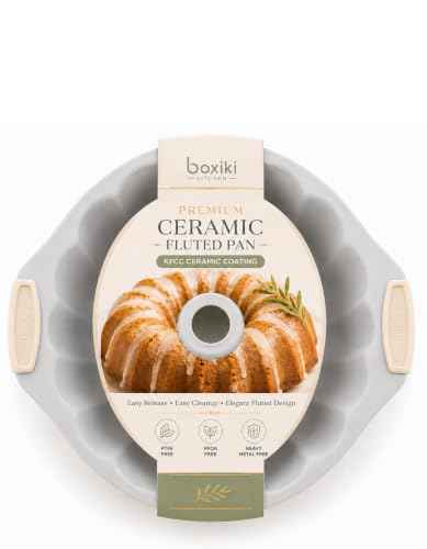 Ceramic Fluted Cake Pan