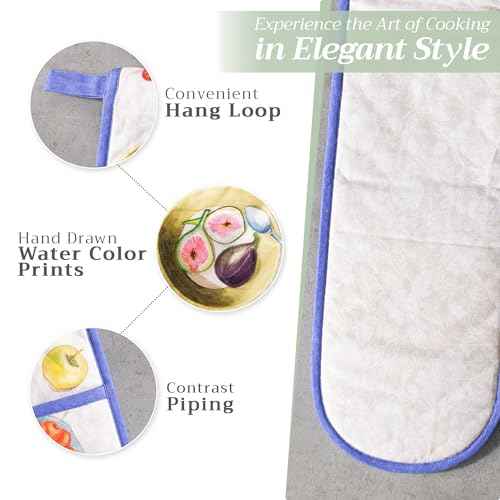 Double Oven Mitts 100% Cotton Double Oven Glove