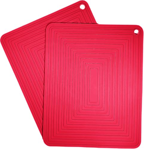 Silicone Trivets Mats Set 2 for Hot Dishes (2 Count)