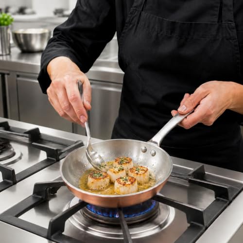 Round Copper Stainless Steel And Mini Frying Pan