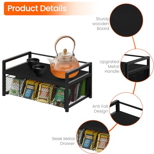 Wood Tea Bag Organizer