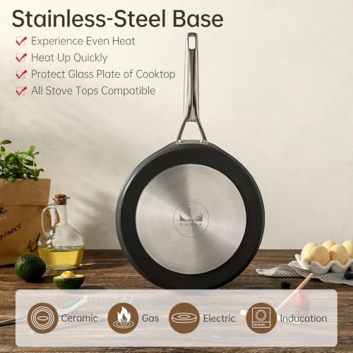 9.5 Inch Nonstick Crepe Pan with Spreader