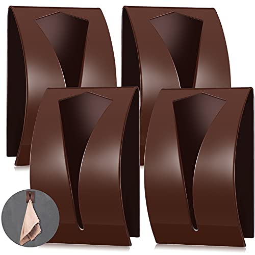 4 Pcs Self Adhesive Kitchen Towel Hook Holder