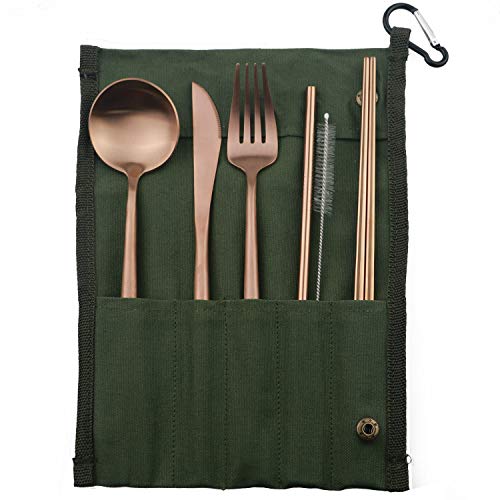 Portable 6 Pieces Flatware Set