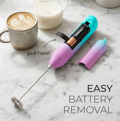 Powerful Milk Frother AA Batteries Included