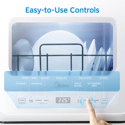 Countertop Dishwasher with 1.32Gal Tank