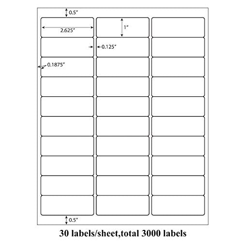 30 up 1 x 2 5 (3000 Count)