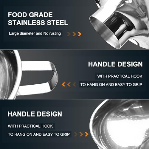 5.5 Inch and 4 inch Stainless Steel Wide (2 Count)