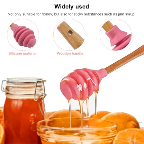 3 Pack Silicone Honey Dipper Sticks