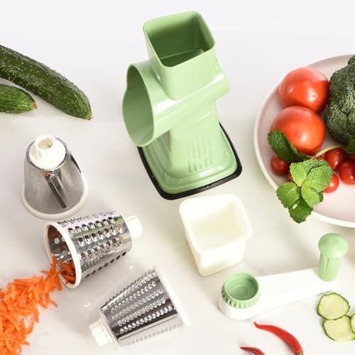 Rotary Cheese Grater Hand Crank Transparent