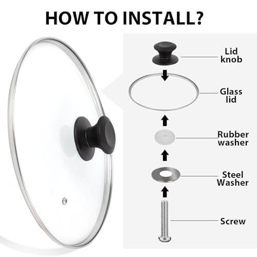 12 inch Tempered Glass Lid for Pots
