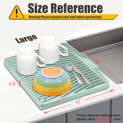Silicone Dish Drying Mat for Kitchen Counter