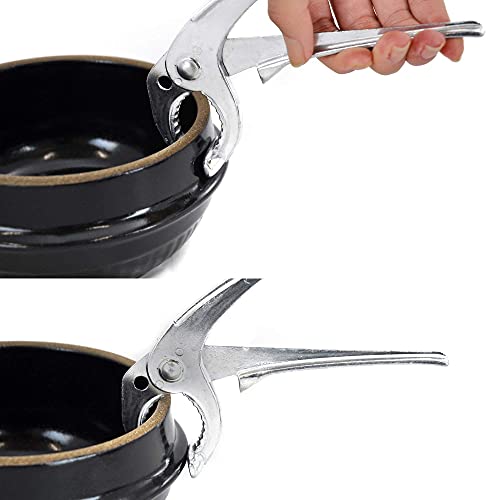 Aluminum Hot Pot Tongs Holder For Korean Stone Ceramic Bibimbap Bowl
