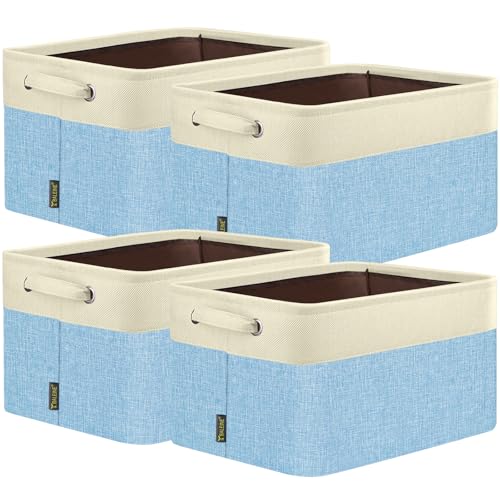 4 Pack Fabric Closet Storage Bins for Shelves (4 Count)