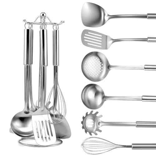 Stainless Steel Kitchen Cooking Utensils Set of 7 (7 Count)
