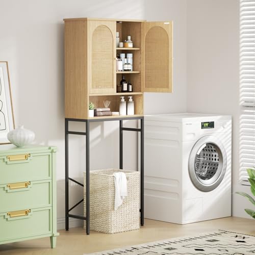 Rattan Toilet Storage Cabinet