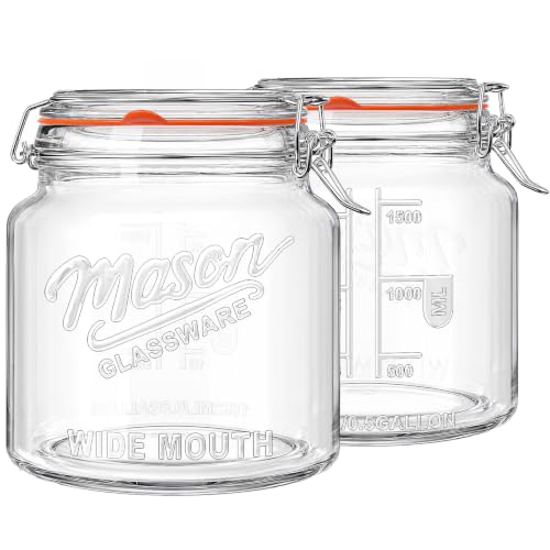 64 oz Mason Jars with Lids