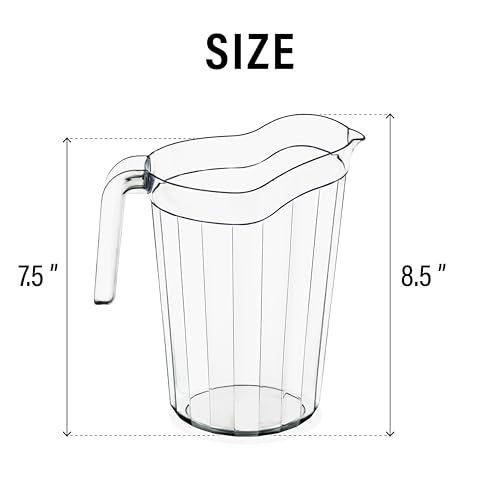 6 Pack 75 oz Polycarbonate Pitchers (6 Count)