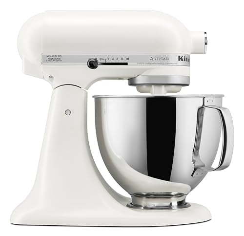 Artisan, 5-Qt Tilt Head Stand Mixer, KSM150PS, Porcelain White