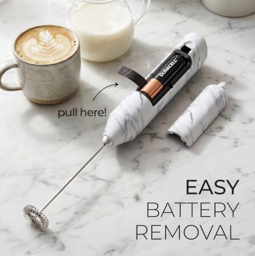 Powerful Milk Frother AA Batteries Included