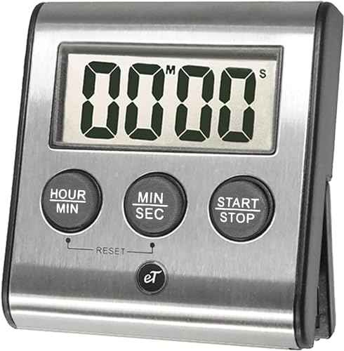 Elegant Digital Kitchen Timer Stainless Steel