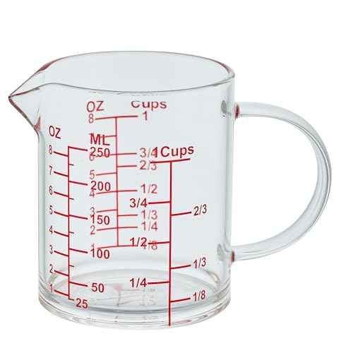 Ackers Mirror Graduated Glass Measuring Cup