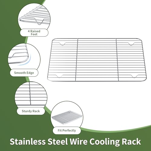 Baking Sheet with Cooling Wire Rack Set