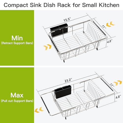 Dish Drying Rack in Sink