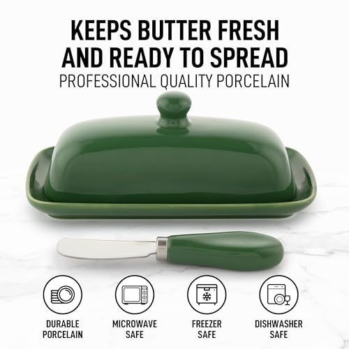 Zulay Butter Dish With Lid For Countertop